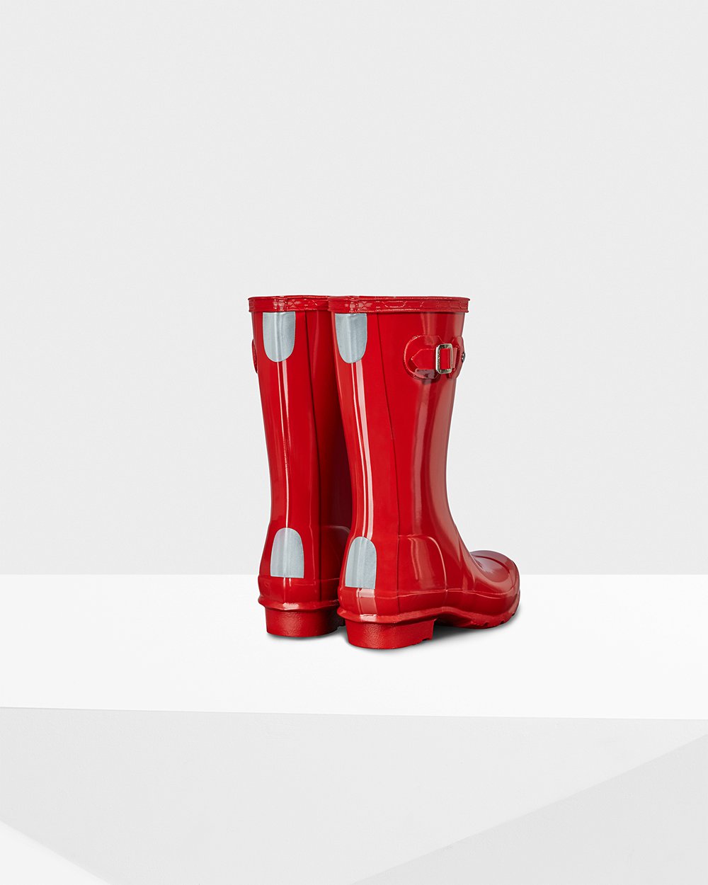 Botas de Lluvia Hunter Niños - Original Big Gloss - Rojos - HIUOXVJ-71